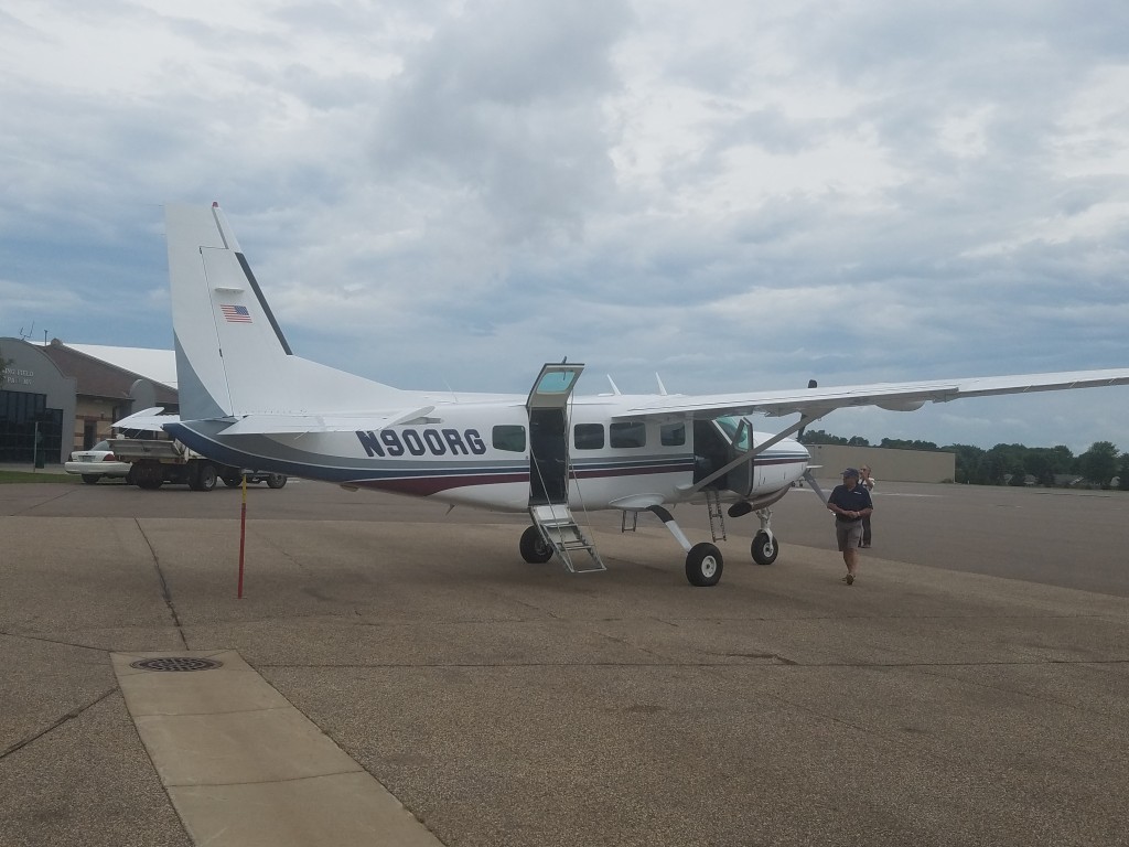 Mano a Mano's new addition to our aviation program, at Fleming Field in South St. Paul, Minnesota, preparing for a test flight on July 13, 2018.